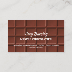 Carte De Visite Chocolatier personnalisé QR