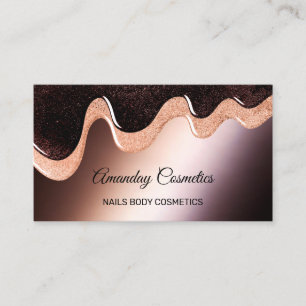 Carte De Visite Chocolatte pour le corps de maquillage de cire à