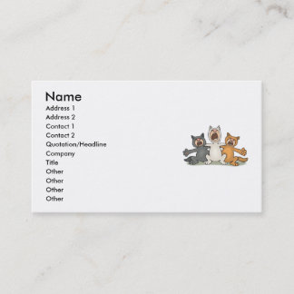 Carte De Visite Choeur de chat