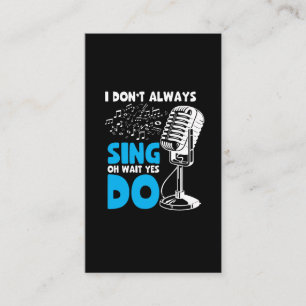 Carte De Visite Choir chanteur Karaoke Queen Musician