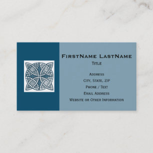 Carte De Visite Choisissez votre couleur Celtic Knot Motif décorat