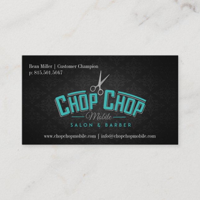 Carte De Visite Chop Chop Mobile | Salon & Barber 2 (Devant)