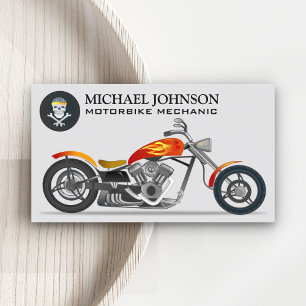 Carte De Visite Chopper personnalisé  Moto  Réparation de motocycl