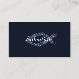 Carte de visite chrétien de salut