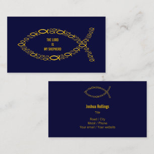 Carte De Visite Chrétien   le SEIGNEUR IS MY SHEPHERD