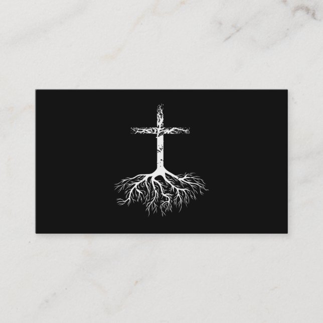 Carte De Visite Christian Racine ta foi en Jésus Christ Racine Tre (Devant)