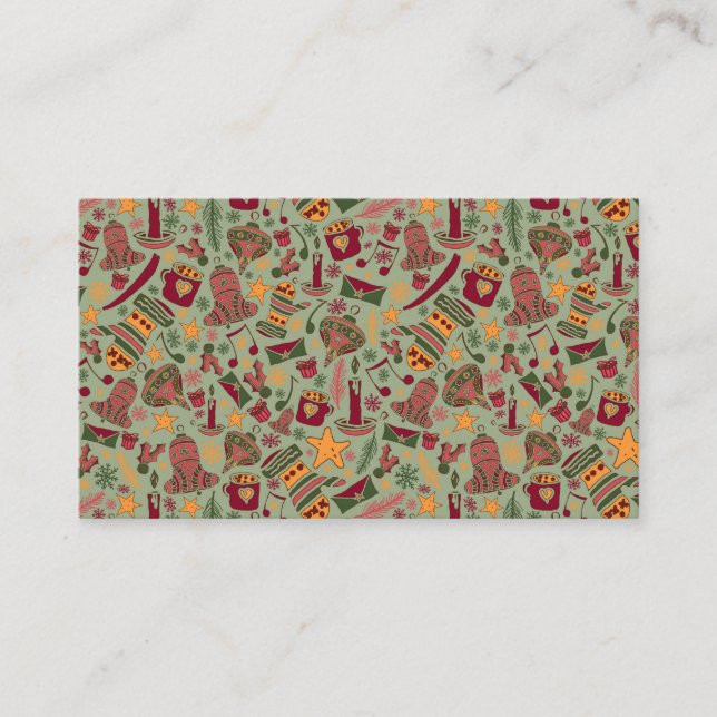 Carte De Visite Christmas Ornaments 2 (Devant)