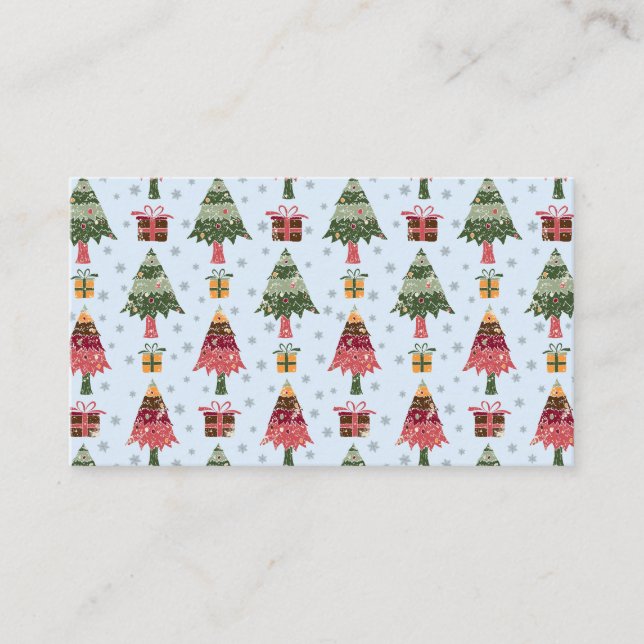 Carte De Visite Christmas Trees 2 (Devant)