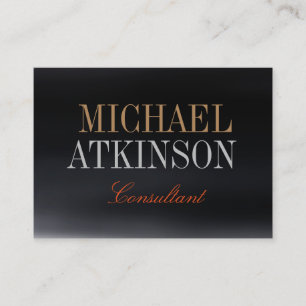 Carte De Visite Chubby Bold Texte tendance