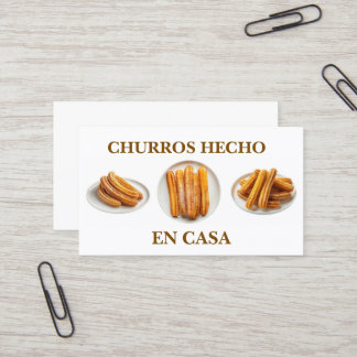 Carte De Visite Churros hecho en casa