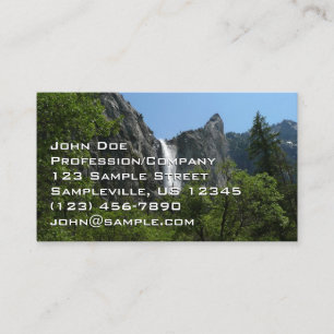 Carte De Visite Chutes de Bridalveil au parc national Yosemite