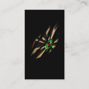 Carte De Visite Cible de flechettes de lancement de fléchettes du 