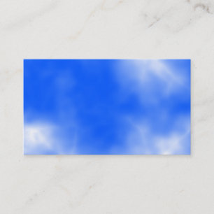 Carte De Visite Ciel bleu avec les nuages blancs