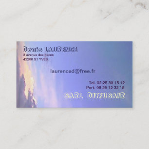 CARTE DE VISITE CIEL ET NUAGE