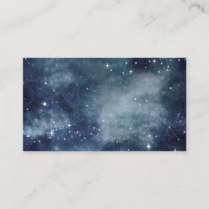 Carte De Visite Ciel étoilé la nuit Étoiles Univers Bleu de minuit
