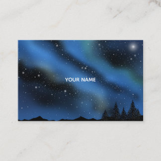 Carte De Visite Ciel nocturne de la nébuleuse d'Aurore.