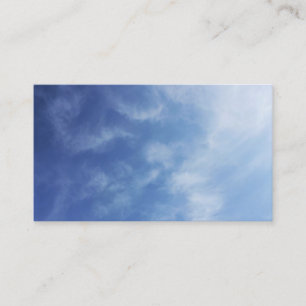 Carte De Visite Ciels bleus Nuages bruns Photo