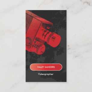 Carte De Visite Cinéaste de professionnel de médias