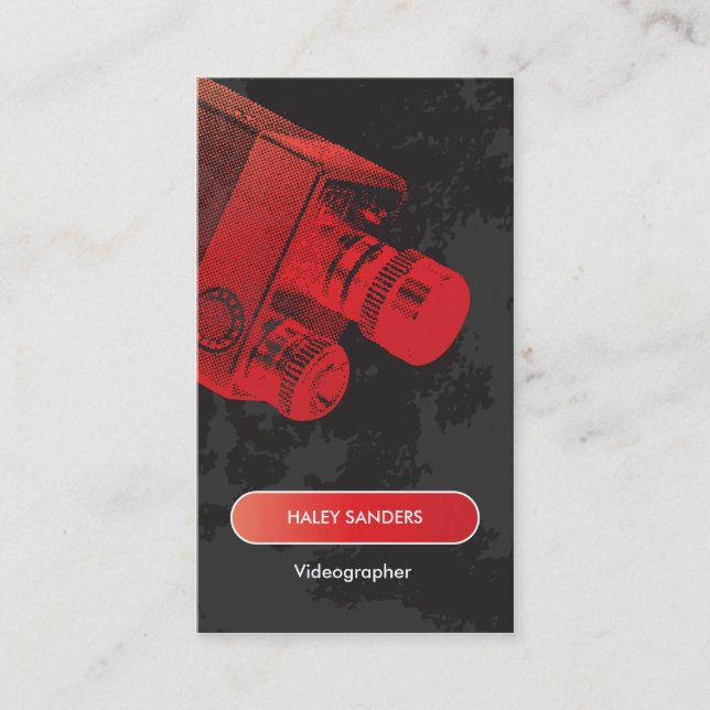 Carte De Visite Cinéaste de professionnel de médias (Devant)