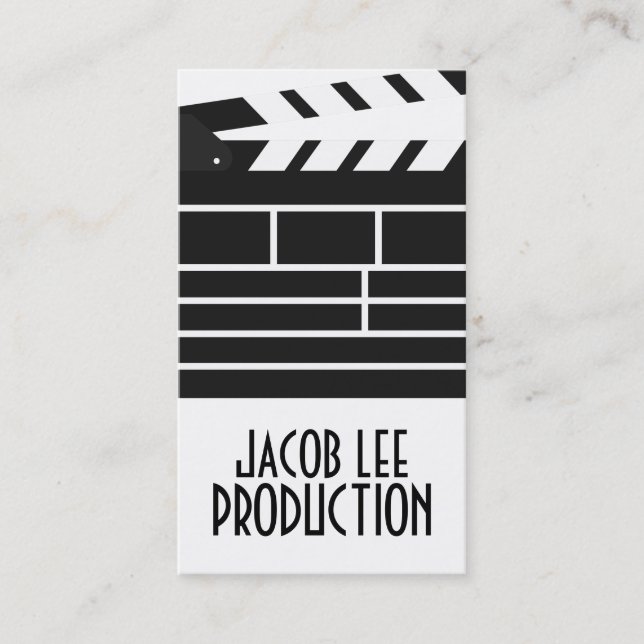 Carte de visite cinéaste, réalisateur de films (Devant)
