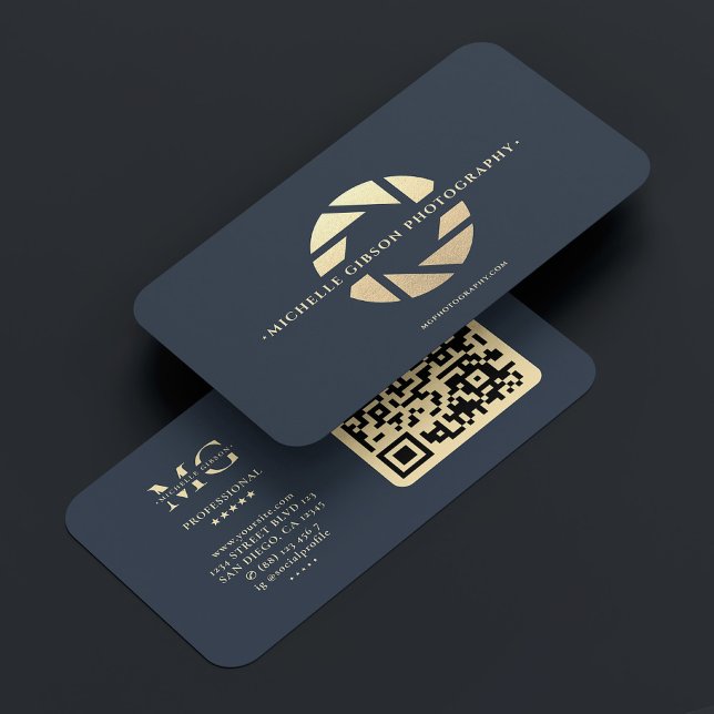 Carte De Visite Cinématographe producteur de films Caméra Bleu Cha (Film Producer Cinematographer Charcoal Blue Camera Business Card
)