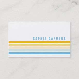 Carte De Visite Cinq bandes - Couleurs 02