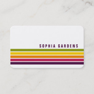 Carte De Visite Cinq bandes - Couleurs 03