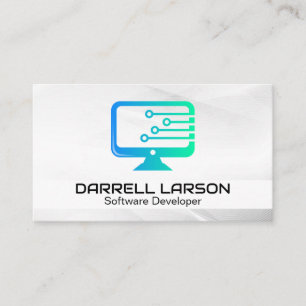 Carte De Visite Circuit Board   Logo informatique