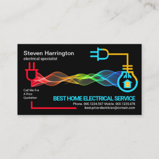 Carte De Visite Circuit électrique spécial d'alimentation d'onde é