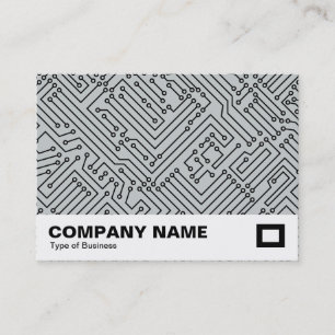 Carte De Visite Circuitrie - Noir sur Gris c6cbcc