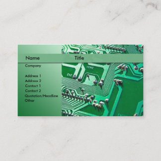 Carte De Visite circuits électriques - technicien