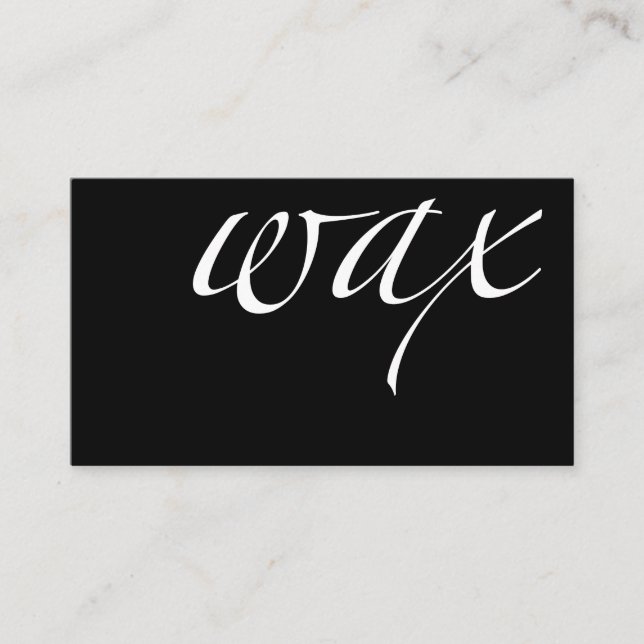 Carte De Visite Cire : Cire brésilienne (Devant)