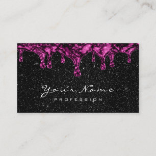 Carte De Visite Cire scintillante noire Epilation Depilatio rose
