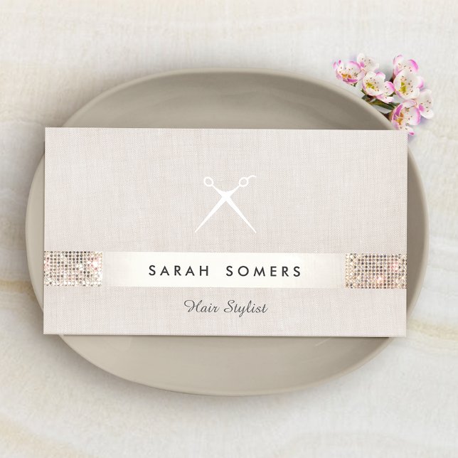 Carte De Visite Ciseaux de la gamme de cheveux moderne unique (Créateur téléchargé)