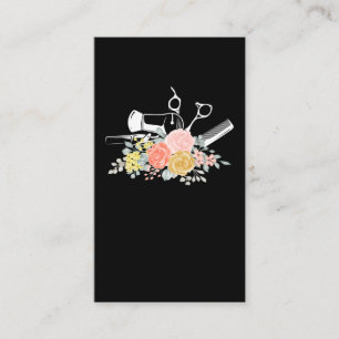 Carte De Visite Ciseaux Fleur Femmes Coiffeuse Stylo Coiffeuse