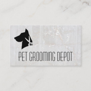 Carte De Visite Ciseaux pour chien Logo   Soins pour animaux de co