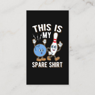 Carte De Visite Citation de Bowling drôle C'est ma réserve