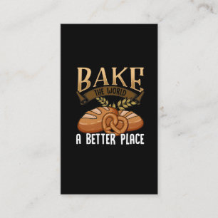 Carte De Visite Citation de cuisson amusante Boulangerie Pain de p
