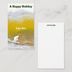 Carte De Visite Citation surf Salutation de vacances