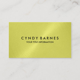 Carte de visite citron jaune feuille