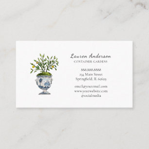 Carte De Visite Citronnier topiaire en pot Gardener