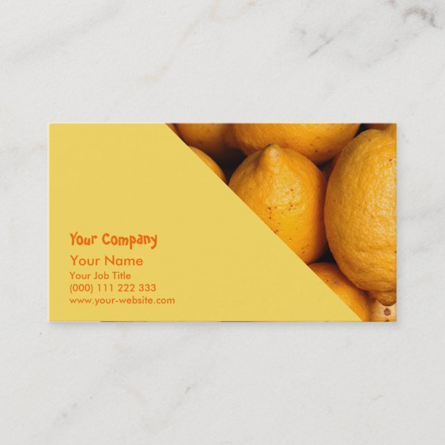 Carte De Visite Citrons (Devant)