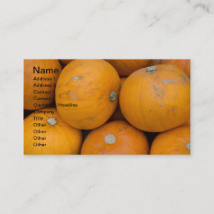 Carte de visite citrouille