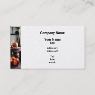 Carte De Visite Citrouilles dans la cuisine - Finition Platine