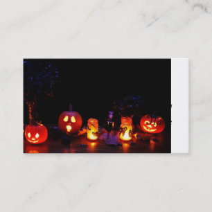 Carte De Visite Citrouilles de Halloween
