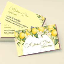 Citrus floral citron moderne élégant Code QR Or