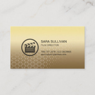 Carte De Visite Clapperboard Icon Film Director