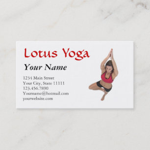 Carte De Visite Classe d'instructeur de yoga