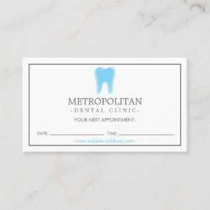 Carte De Visite Classic Modern Dentist Dentist - Logo Nomination