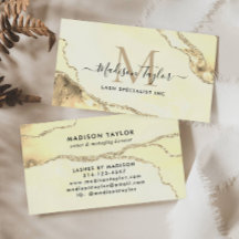 Classic Parties scintillant or marbre Agate Script